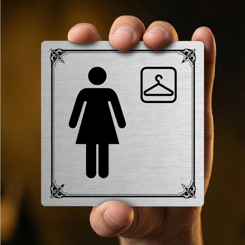 Šatna ženy, 118x118mm, zlatá, Kansas